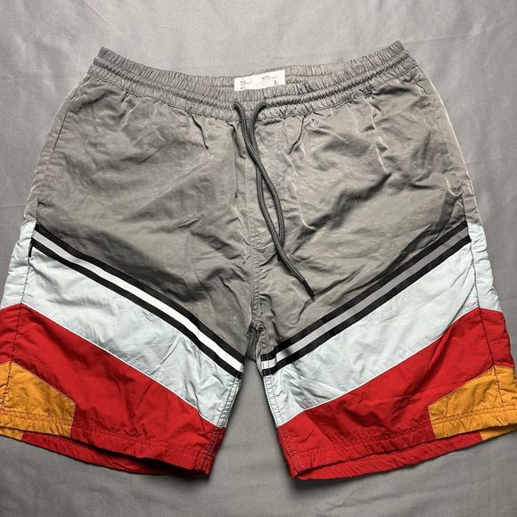 Fairplay All Fair Shorts Men Large Gray Nylon 7.5" Inseam Pockets Stretch Waist - Picture 1 of 10